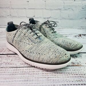 Cole Haan 2.Zerogrand Stitchlite Sneakers C29244 Sz 7.5M Light Grey / Blue